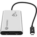SIIG Thunderbolt V3 (USB-C) to Dual DisplayPort Adapter - DP, 1.2 4K@60Hz - American Tech Depot