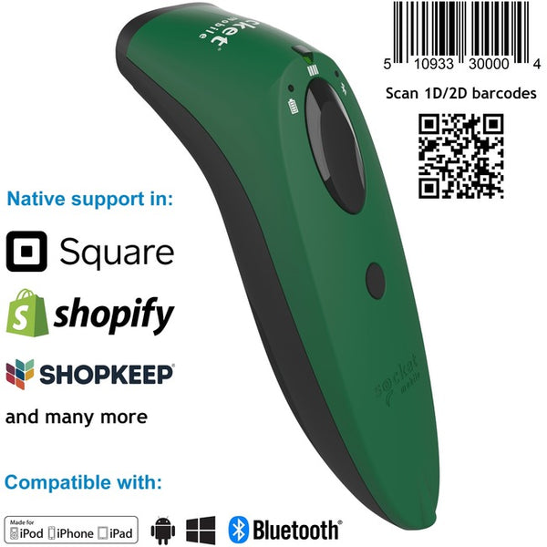 SocketScan® S740, 1D-2D Imager Barcode Scanner, Green