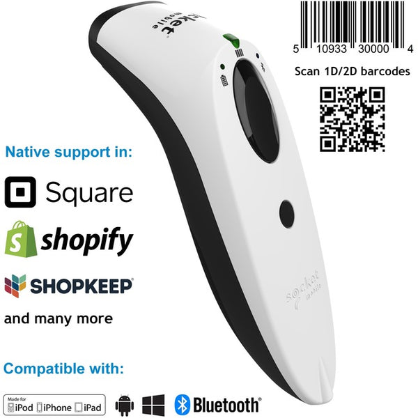 SocketScan® S740, 1D-2D Imager Barcode Scanner, White