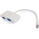 C2G 8in Mini DisplayPort to 4K HDMI or VGA Adapter - White - American Tech Depot