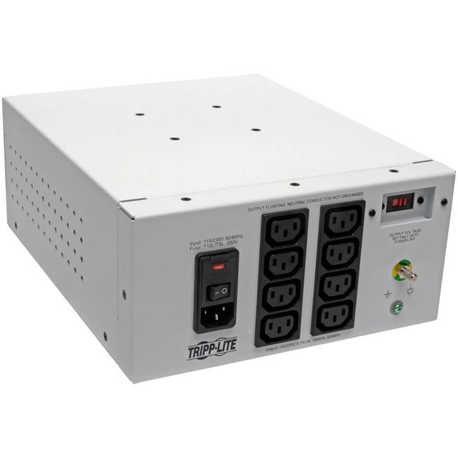 Tripp Lite Isolation Transformer Hospital Dual-Voltage 115-230V 1000W 8 C13 - American Tech Depot