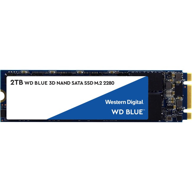 WD Blue 3D NAND 2TB PC SSD - SATA III 6 Gb-s M.2 2280 Solid State Drive - American Tech Depot