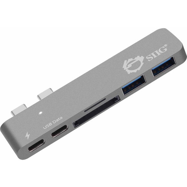 SIIG Thunderbolt 3 USB-C Hub with Card Reader & PD Adapter - Space Gray - American Tech Depot