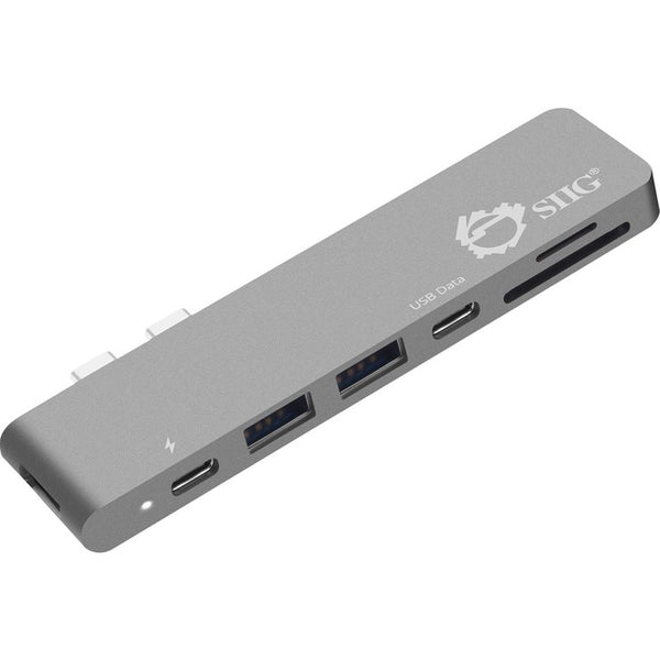 SIIG Thunderbolt 3 USB-C Hub HDMI with Card Reader & PD Adapter - Space Gray - American Tech Depot
