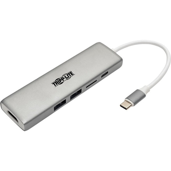 Tripp Lite USB C Docking Station 4k @ 30Hz w-USB Hub HDMI Micro SD Charging, USB Type C, USB-C, USB Type-C - American Tech Depot