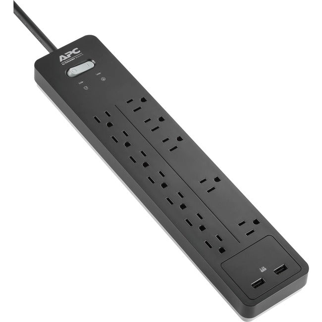 APC by Schneider Electric SurgeArrest Home-Office 12-Outlet Surge Suppressor-Protector - American Tech Depot