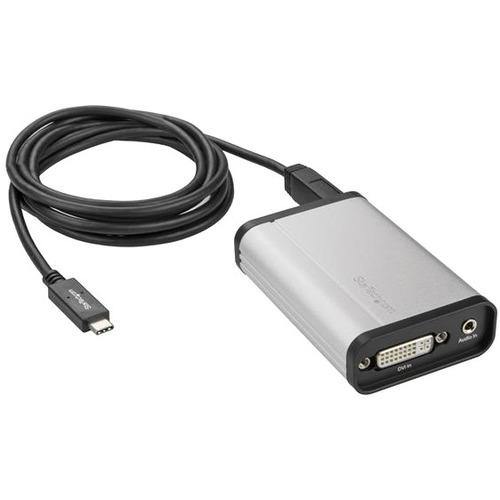 StarTech.com DVI to USB C Video Capture Device - USB Capture Card - Windows and Mac - DirectShow Compatible - 1080p 60fps - USBC2DVCAPRO - American Tech Depot