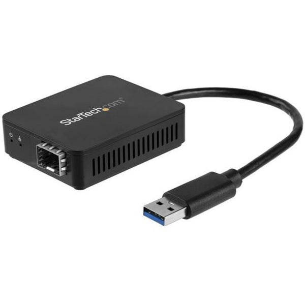 StarTech.com USB 3.0 to Fiber Optic Converter - USB to Open SFP Adapter - Gigabit Network Adapter Multi Mode(MMF)-Single Mode Fiber(SMF) - American Tech Depot
