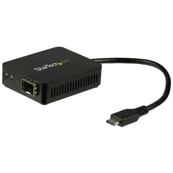 StarTech.com USB C to Fiber Optic Converter - Open SFP - USB 3.0 Gigabit Ethernet Network Adapter - 1000BASE-SX-LX - Windows - Mac - Linux - American Tech Depot