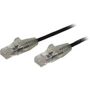 StarTech.com 6ft CAT6 Cable - Slim CAT6 Patch Cord - Black - Snagless RJ45 Connectors - Gigabit Ethernet Cable - 28 AWG - LSZH (N6PAT6BKS) - American Tech Depot