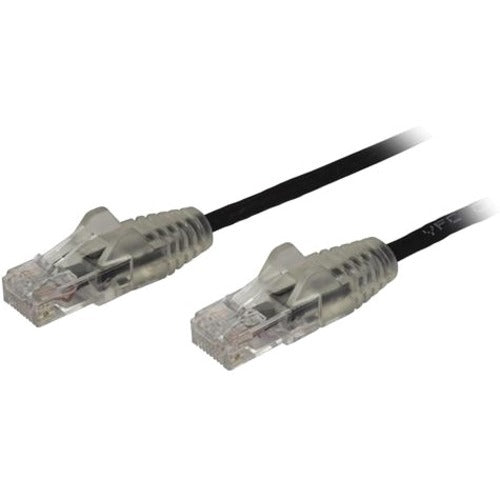 StarTech.com 6in CAT6 Cable - Slim CAT6 Patch Cord - Black Snagless RJ45 Connectors - Gigabit Ethernet Cable - 28 AWG - LSZH (N6PAT6INBKS) - American Tech Depot