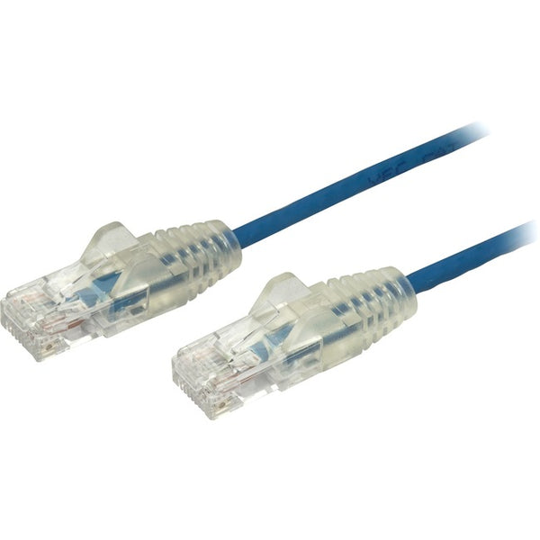 StarTech.com 6 in CAT6 Cable - Slim CAT6 Patch Cord - Blue Snagless RJ45 Connectors - Gigabit Ethernet Cable - 28 AWG - LSZH (N6PAT6INBLS) - American Tech Depot