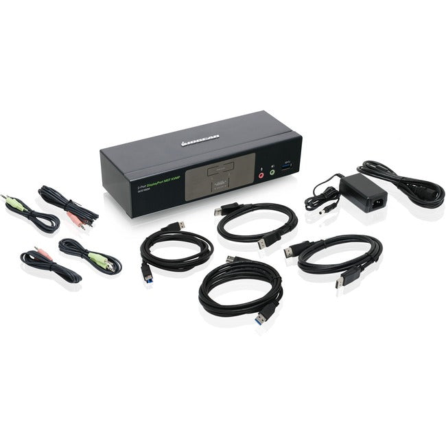 IOGEAR 2-Port 4K DisplayPort KVMP Switch with Dual Video Out and RS-232