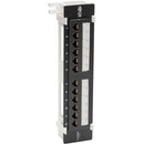 Tripp Lite Cat5 - Cat5e Wall-Mount PoE Patch Panel 12-Port 110 568A-B RJ45 - American Tech Depot