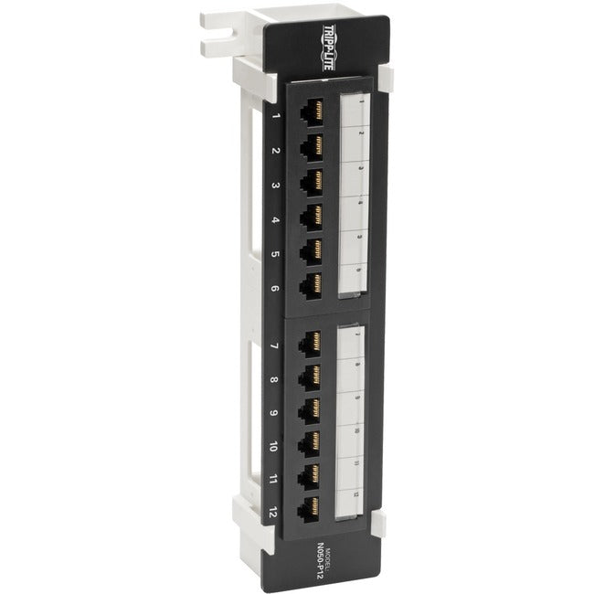 Tripp Lite Cat5 - Cat5e Wall-Mount PoE Patch Panel 12-Port 110 568A-B RJ45 - American Tech Depot