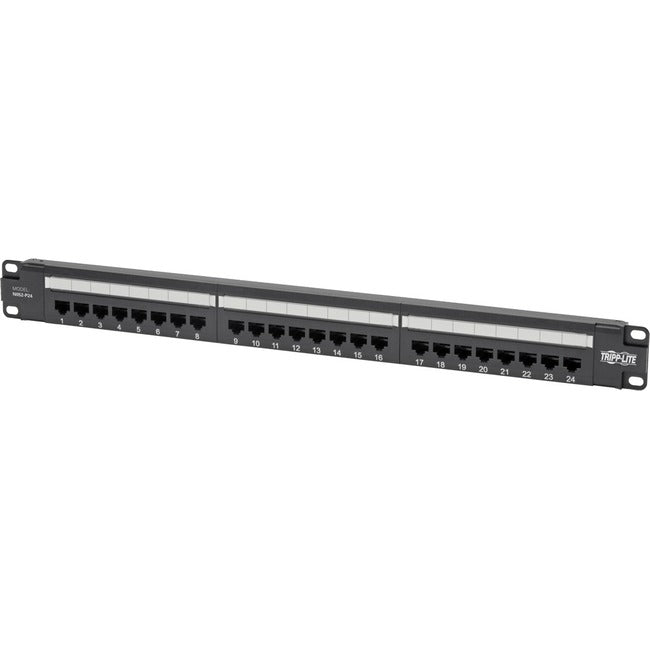 Tripp Lite Cat5 - Cat5e PoE Patch Panel 24-Port 110 568A-B RJ45 1URM TAA - American Tech Depot