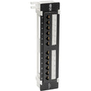 Tripp Lite Cat6 Wall-Mount PoE Patch Panel 12-Port 110-Krone 568A-B RJ45 - American Tech Depot