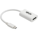 Tripp Lite USB C to DisplayPort Adapter Converter 4K White USB Type C to DP - American Tech Depot