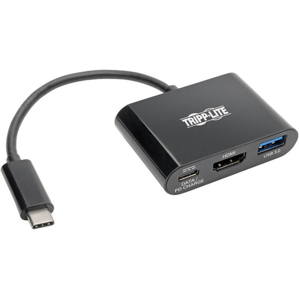 Tripp Lite USB C to HDMI Multiport Adapter w- USB Hub, HDMI, PD Charging USB Type C, USB-C Thunderbolt 3 Compatible - American Tech Depot