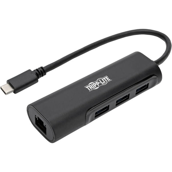 Tripp Lite USB C Multiport Hub Adapter w- 3 USB-A, Gbe Black USB Type C - American Tech Depot