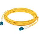 AddOn 10m LC (Male) to LC (Male) Yellow OS2 Duplex Fiber TAA Compliant OFNR (Riser-Rated) Patch Cable - American Tech Depot
