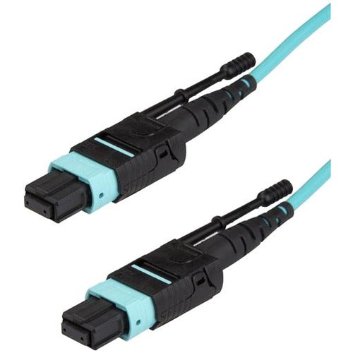 StarTech.com 3m 10 ft MPO - MTP Fiber Optic Cable - Plenum-Rated MTP to MTP Cable - OM3, 40G MPO Cable - Push-Pull-Tab - MPO MTP Cable - American Tech Depot