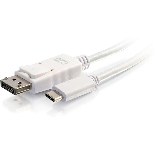 C2G 9ft USB C to DisplayPort 4K Cable White - American Tech Depot