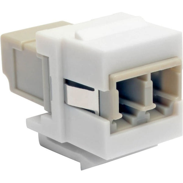 Tripp Lite Duplex Multimode Fiber Coupler, Keystone Jack - LC to LC, White - American Tech Depot