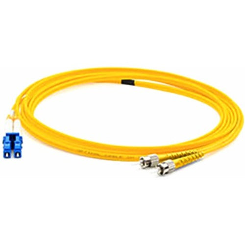 AddOn 10m FC (Male) to LC (Male) Yellow OS2 Duplex Fiber OFNR (Riser-Rated) Patch Cable - American Tech Depot