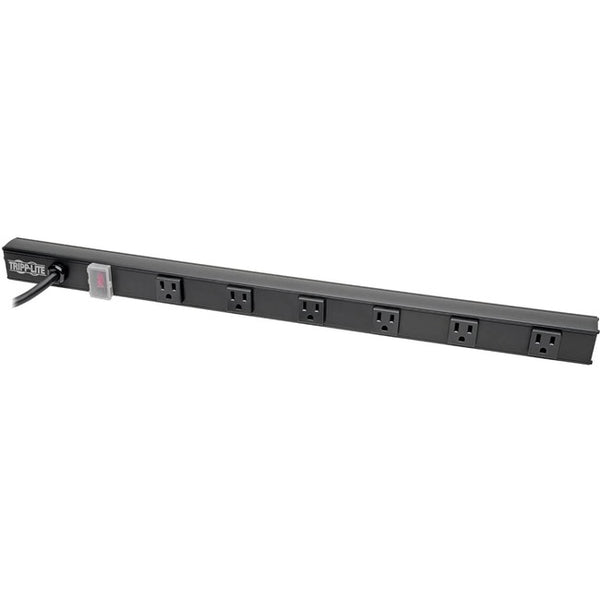 Tripp Lite Power Strip Right-Angle 5-15R 6 Outlet 8ft Cord 5-15P 24in Black - American Tech Depot