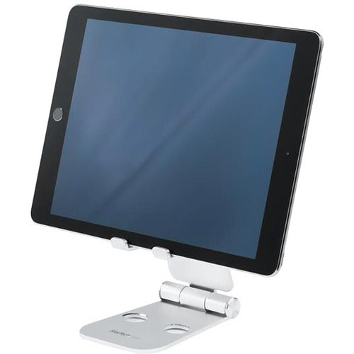 StarTech.com Phone and Tablet Stand - Foldable Universal Mobile Device Holder - Smartphones-Tablets - Adjustable Cell Phone Stand for Desk