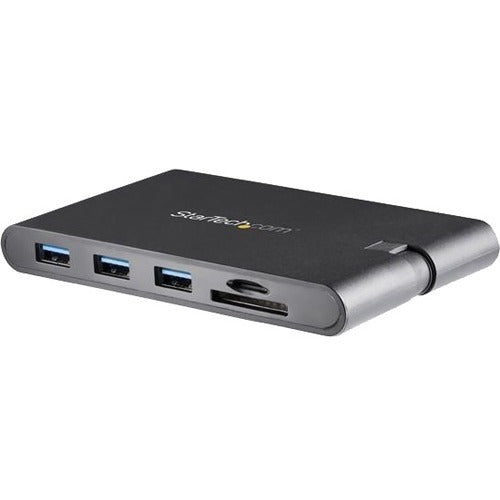 StarTech.com USB C Multiport Adapter - USB Type-C Mini Dock with HDMI 4K or VGA Video - 100W PD Passthrough, 3x USB 3.0, GbE, SD & MicroSD - American Tech Depot