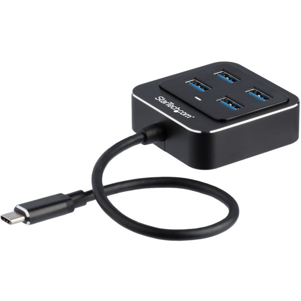 StarTech.com 4 Port USB C Hub - USB-C to 4xUSB-A - 10Gbps USB 3.2-3.1 Gen 2 Type-C Hub - USB Bus Powered - Portable-Laptop USB Adapter Hub - American Tech Depot