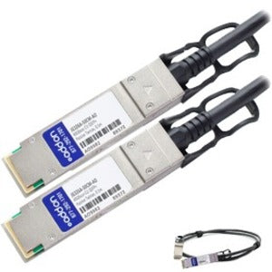 AddOn HP Compatible TAA Compliant 40GBase-CU QSFP+ to QSFP+ Direct Attach Cable (Passive Twinax, 0.5m) - American Tech Depot