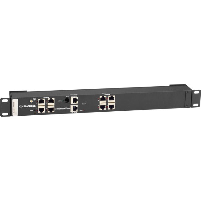 Black Box AlertWerks ServSensor Plus Hub - Rackmount, 8-Port