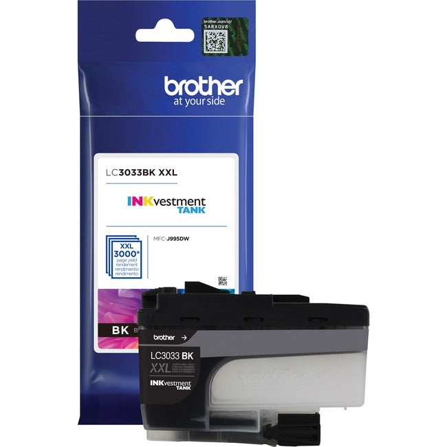 Brother Genuine LC3033BK Single Pack Super High-yield Black INKvestment Tank Ink Cartridge - American Tech Depot
