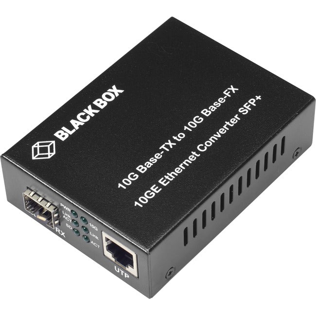 Black Box Pure Networking Copper to Fiber Media Converter - 10GBASE-T to 10G SFP+