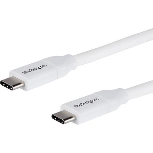 StarTech.com 2m 6 ft USB C to USB C Cable w- 5A PD - M-M - White - USB 2.0 - USB-IF Certified - USB Type C Cable - USB C Charging Cable - USB C PD Cable - American Tech Depot