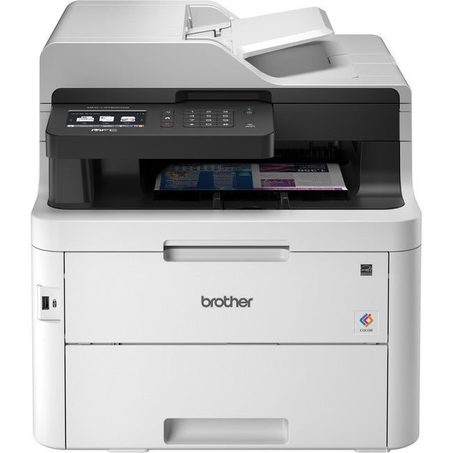Brother MFC-L3750CDW Compact Digital Color All-in-One Printer Providing Laser Quality Results with 3.7" Color Touchscreen, Wireless and Duplex Printing - American Tech Depot