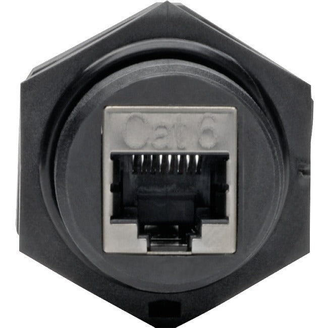 Tripp Lite RJ45 Bulkhead Coupler Cat5-Cat6 F-F Shielded Industrial Dust Cap - American Tech Depot