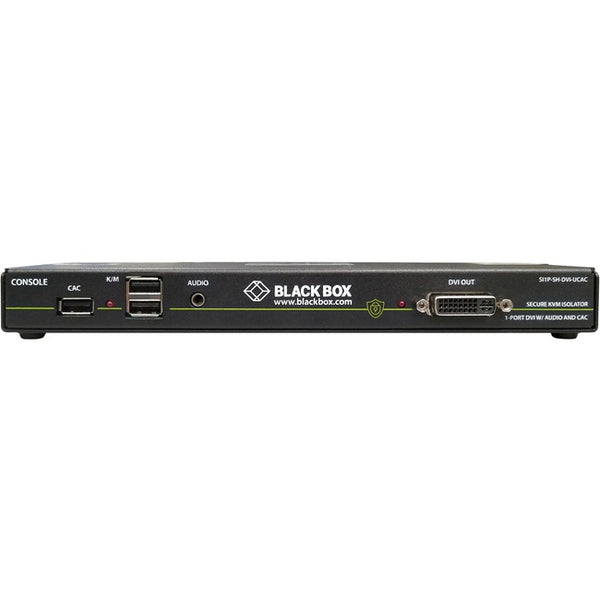 Black Box Secure NIAP 3.0 Single-Head DVI-I USB KVM Defender with CAC