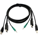 Black Box Secure HDMI KVM Cable - USB A-B, 3.5mm Audio, 6-ft. - American Tech Depot