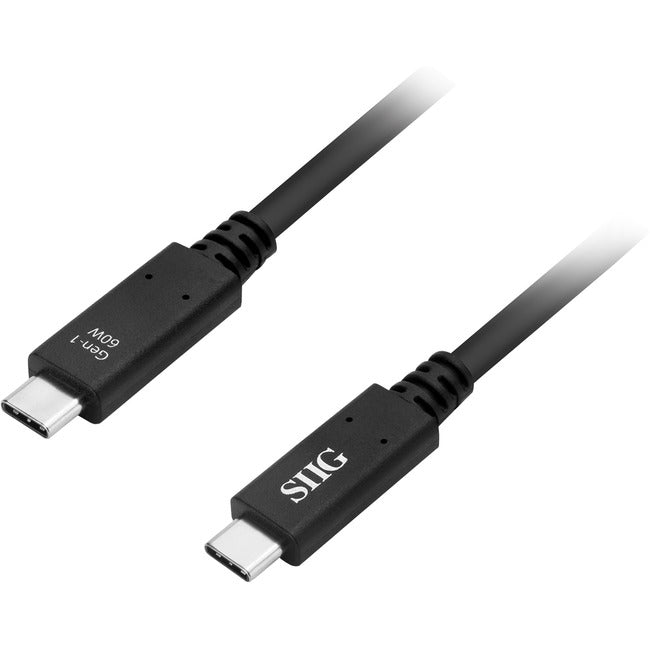 SIIG USB 3.1 Type-C Gen 1 Cable 60W - 1M - American Tech Depot
