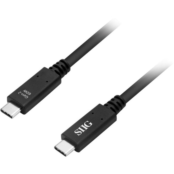 SIIG USB 3.1 Type-C Gen 2 Cable 60W - 1M - American Tech Depot