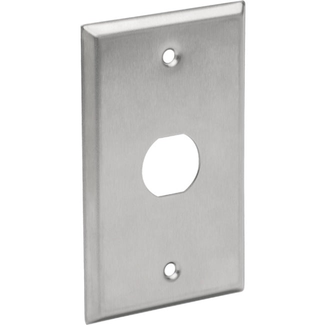 Tripp Lite RJ45 Bulkhead Wall Plate 1 Cutout Industrial Metal Single Gang - American Tech Depot