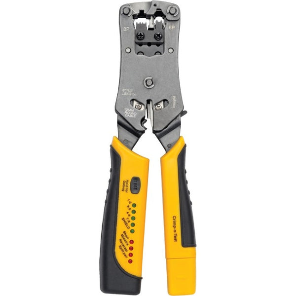 Tripp Lite RJ11-RJ12-RJ45 Wire Crimper with Built-in Cable Tester - American Tech Depot