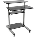 Tripp Lite Rolling Standing Desk-Workstation on Wheels, Height Adjustable, Mobile