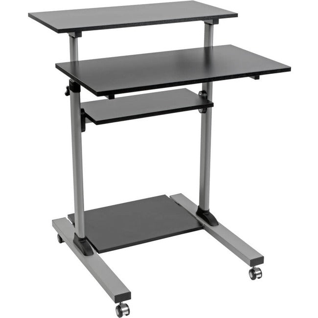 Tripp Lite Rolling Standing Desk-Workstation on Wheels, Height Adjustable, Mobile