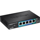TRENDnet 5-Port Gigabit PoE+ Powered EdgeSmart Switch With PoE Pass Through, 18W PoE Budget, 10Gbps Switching Capacity, Managed Switch, Wall-Mountable, Lifetime Protection, Black, TPE-P521ES