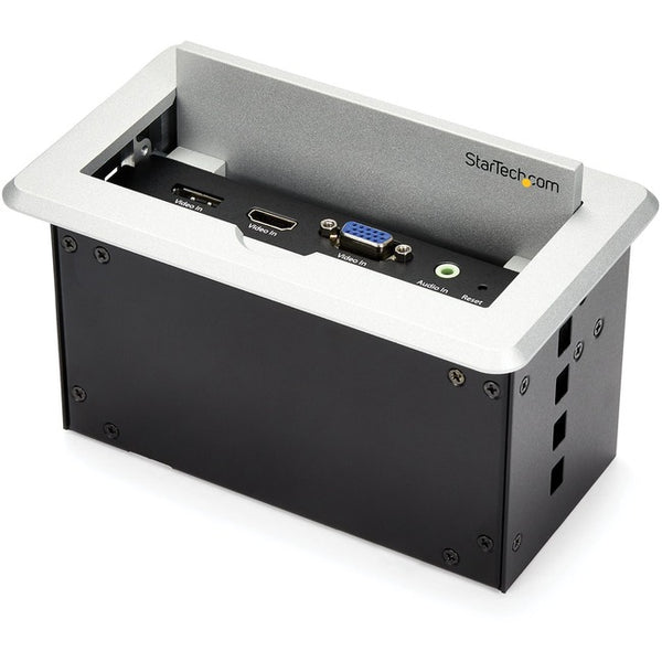 StarTech.com Conference Table Connectivity Box for A-V - USB Charging - LAN - HDMI - VGA - DisplayPort Inputs - HDMI Output - 4K